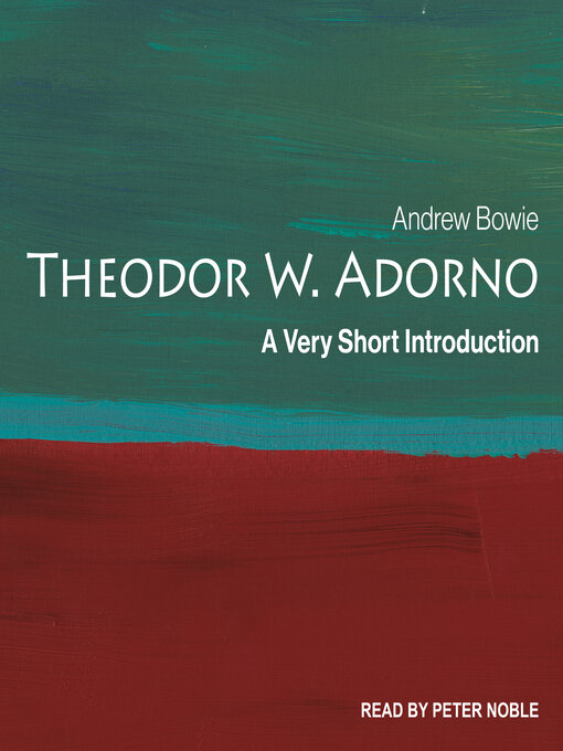 Title details for Theodor Adorno by Andrew Bowie - Wait list